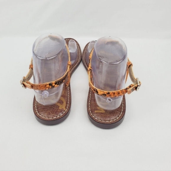 Sam Edelman gigi orange snake print thong Sandals - Picture 6 of 11